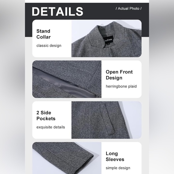 Women's Gray Blazer - Picture 4 of 15